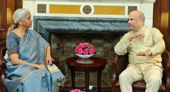 Moragoda meets with India's Nirmala Sitharaman